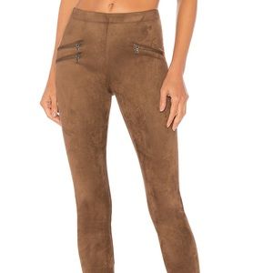 BCBG Suede Legging in Light Mocha
